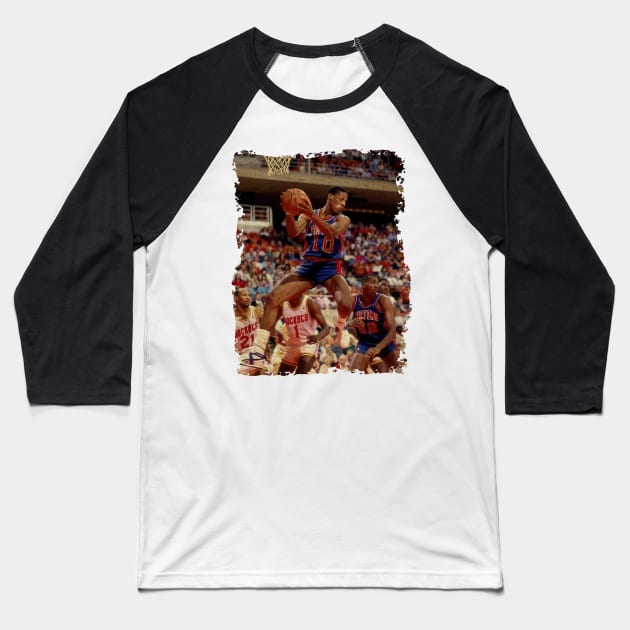 Did U Say Something - Dennis Rodman Baseball T-Shirt by Omeshshopart